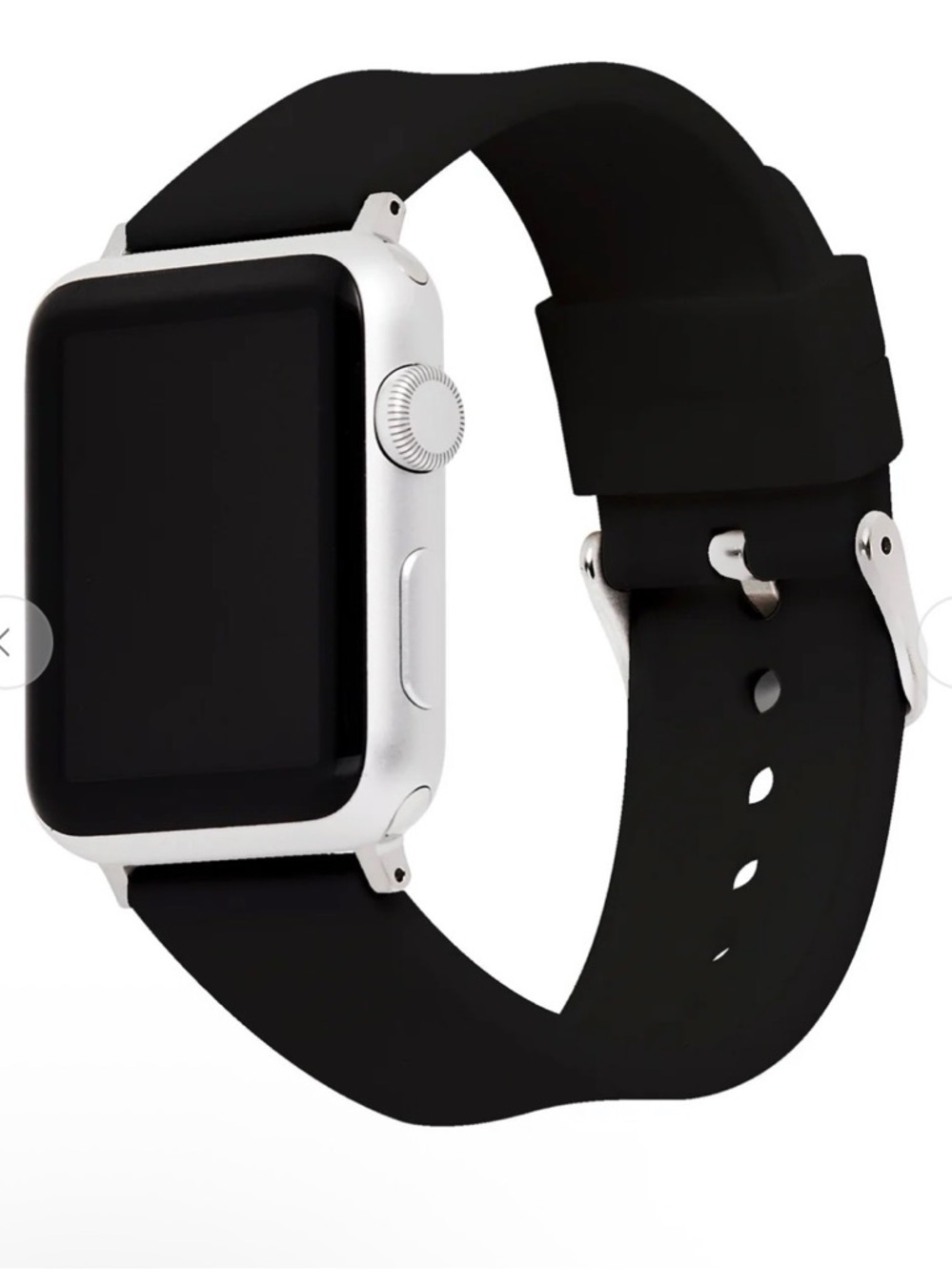 Case-Mate Universal Silicone Watch Band - Black-Fits all Apple Watches